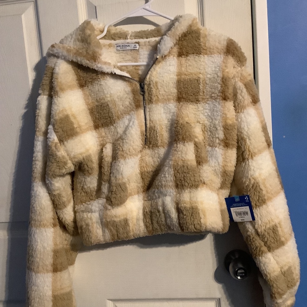 Women’s Arizona Jean Co. Faux Fur Hooded Sweater/Jacket Size XS